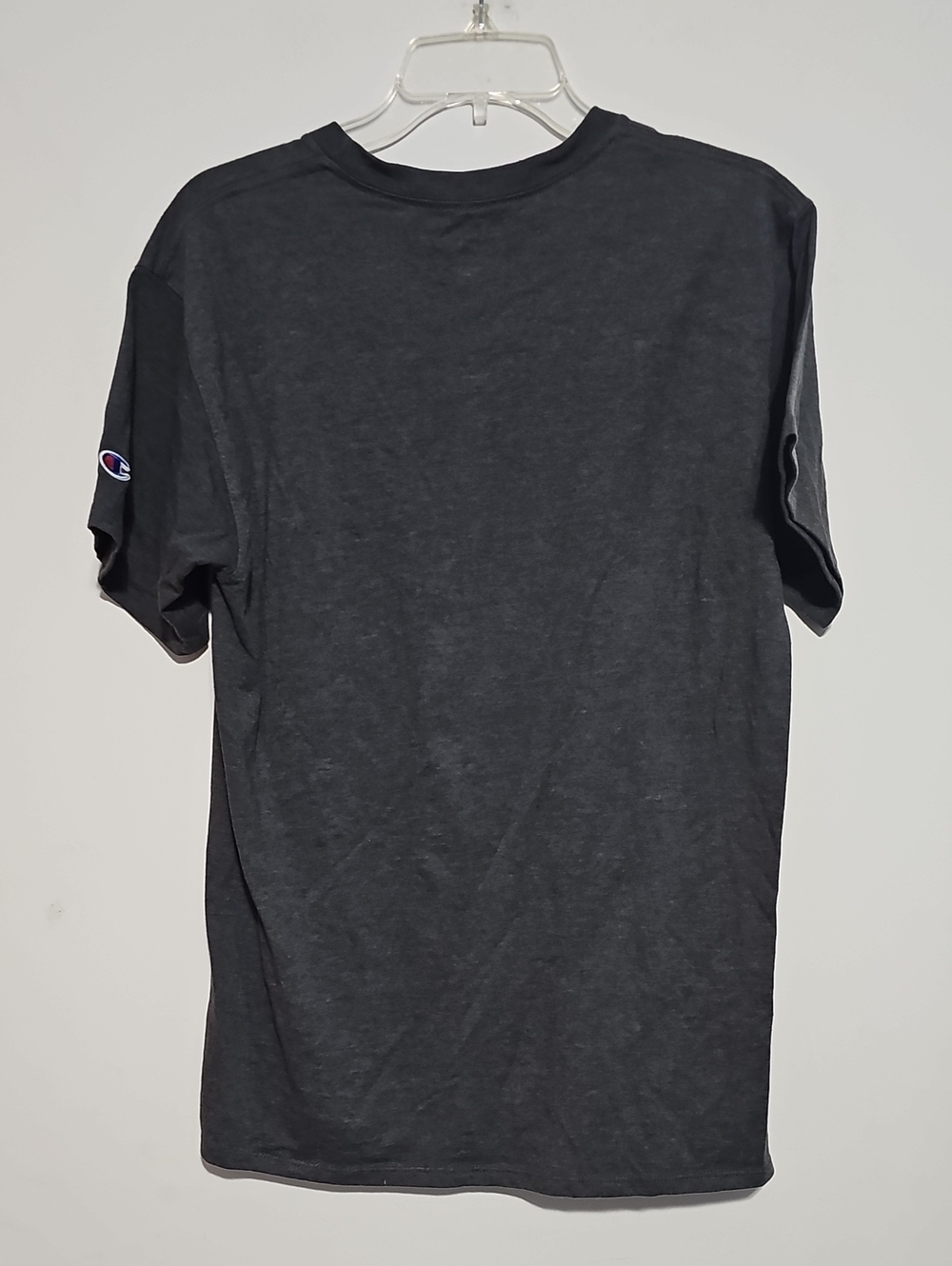 Champion Charcoal Short Sleeve Tee with White Script and Red Emblem Mens Sz M - Picture 3 of 3